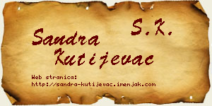 Sandra Kutijevac vizit kartica